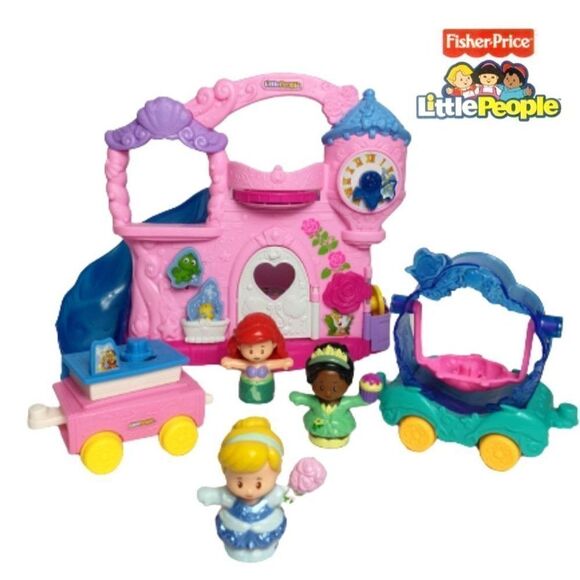 Fisher-Price Toys Disneyprincess Little People Play And Go Castle